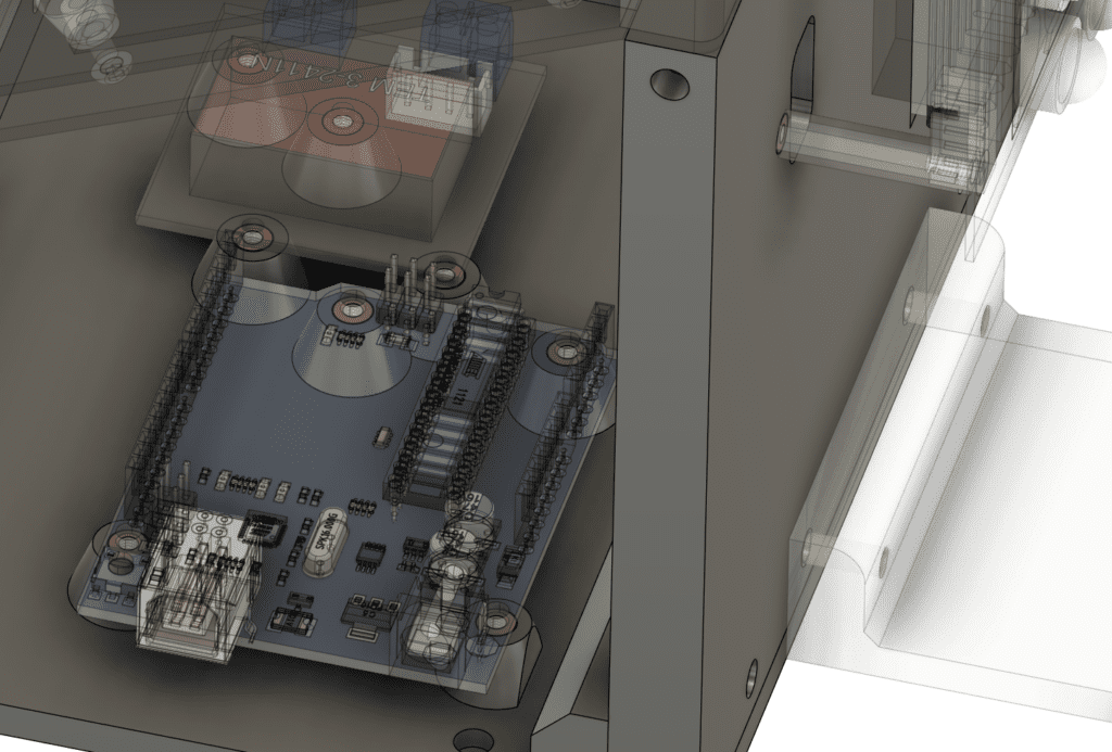 Inserts métalliques sur la conception 3D du boîtier électronique