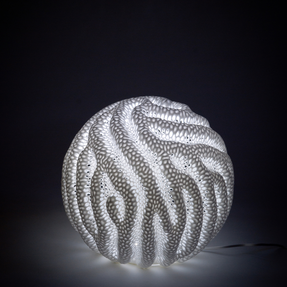 Lampe imprimée en 3D crée et vendue par Nervous System