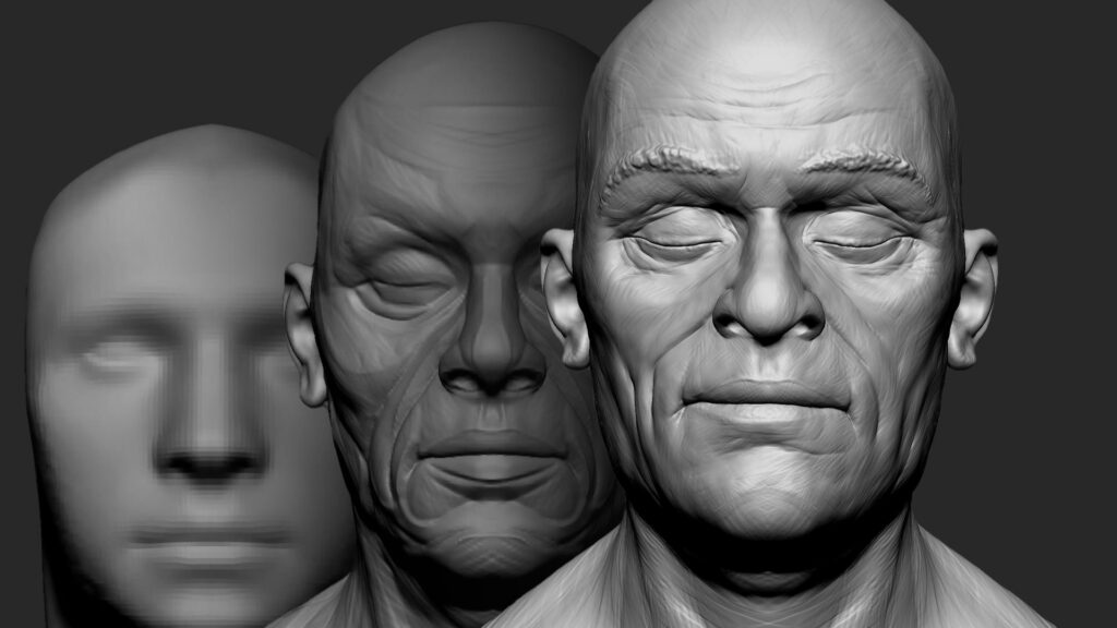 Les différentes étapes d'un Sculpt de personnage avec ZBrush